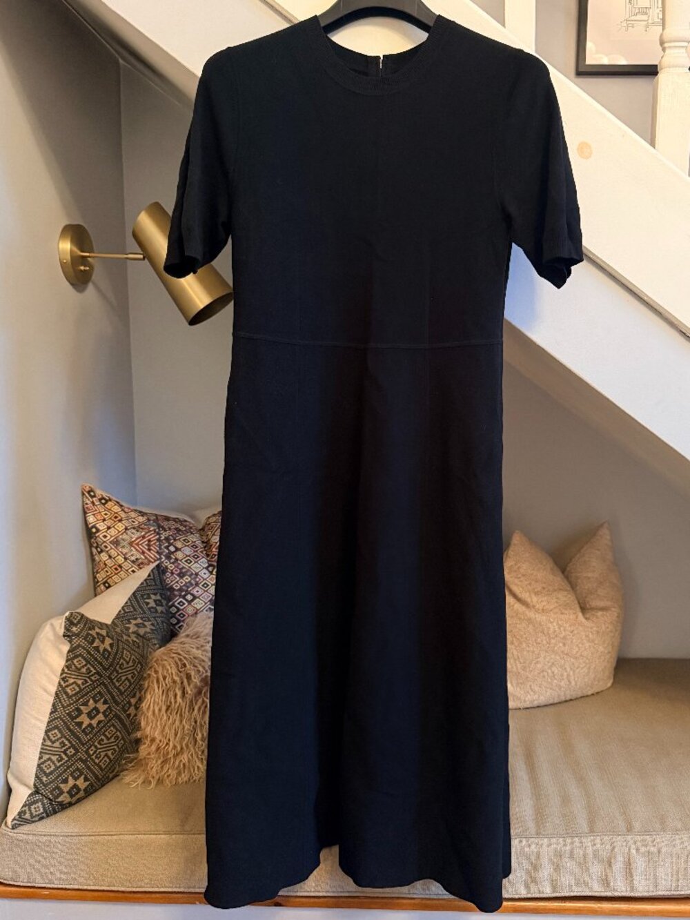 Banana Republic Milano Sweater Dress (Black, XXL)